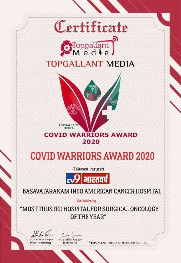 best cancer hospital in Hyderabad india Basavatarakam Indo American Cancer Hospital