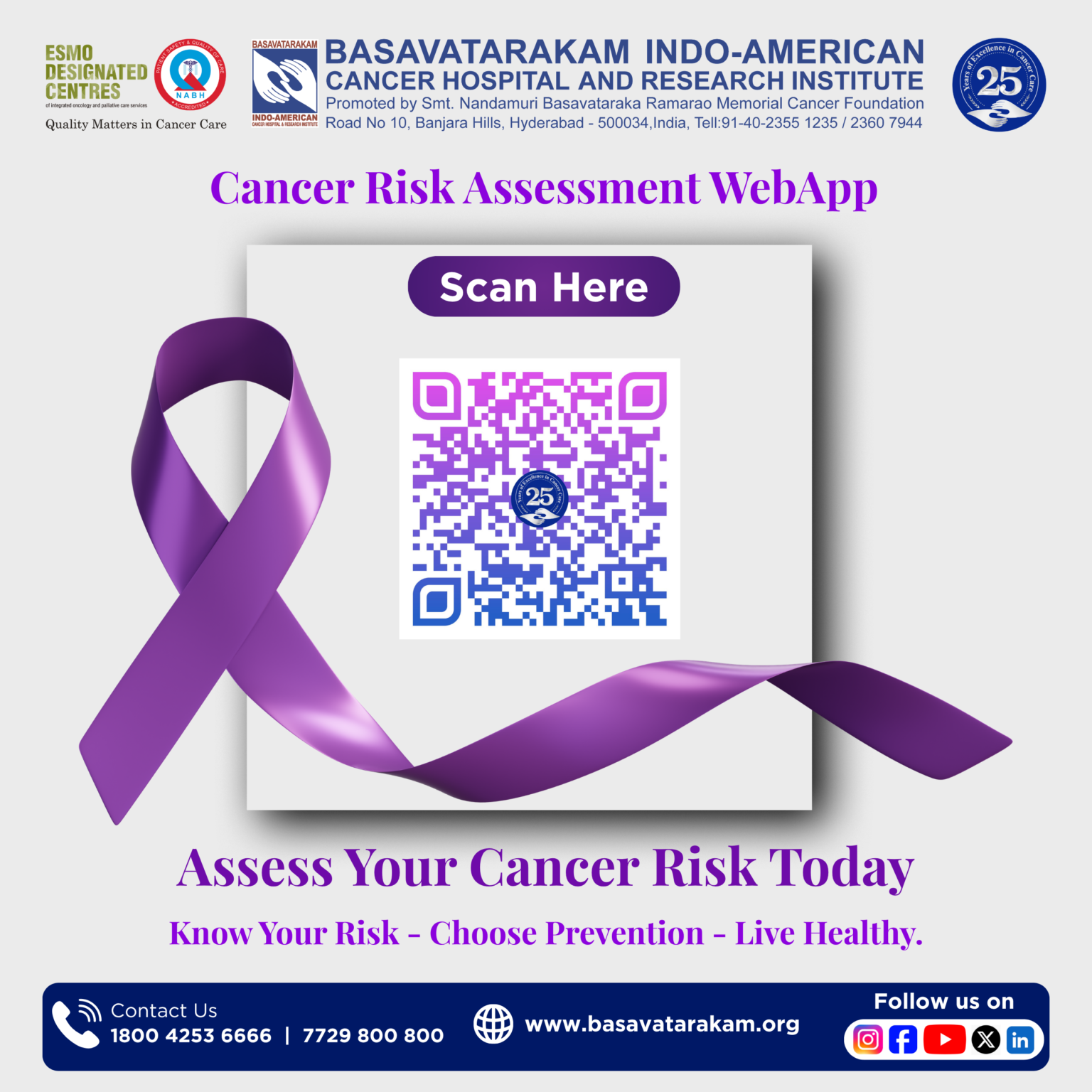 Cancer Risk Assessment WebApp - Basavatarakam
